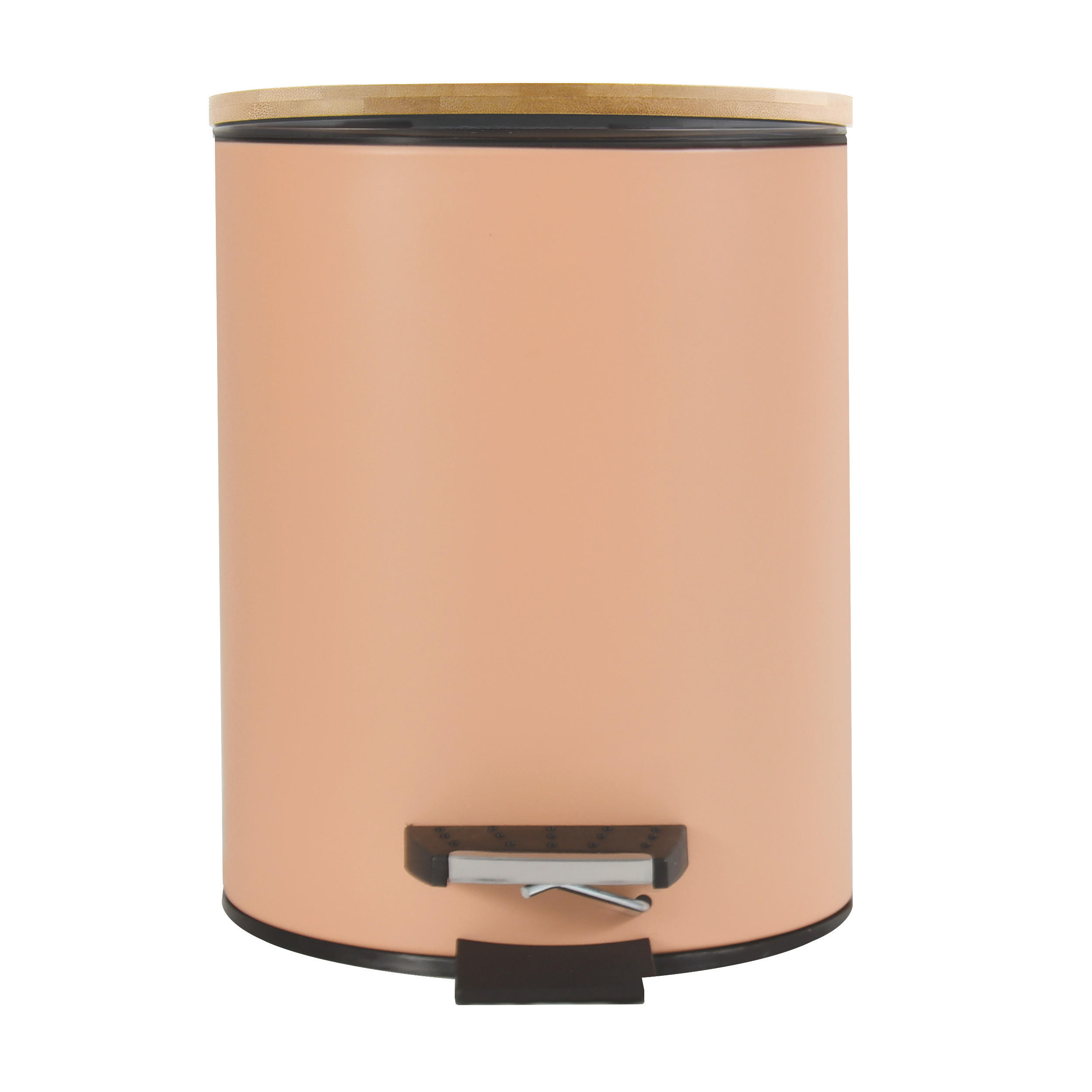 TRETEIMER ADONIS 3 L  - Schwarz/Orange, Basics, Naturmaterialien/Kunststoff (17/17/22.5cm) - Spirella
