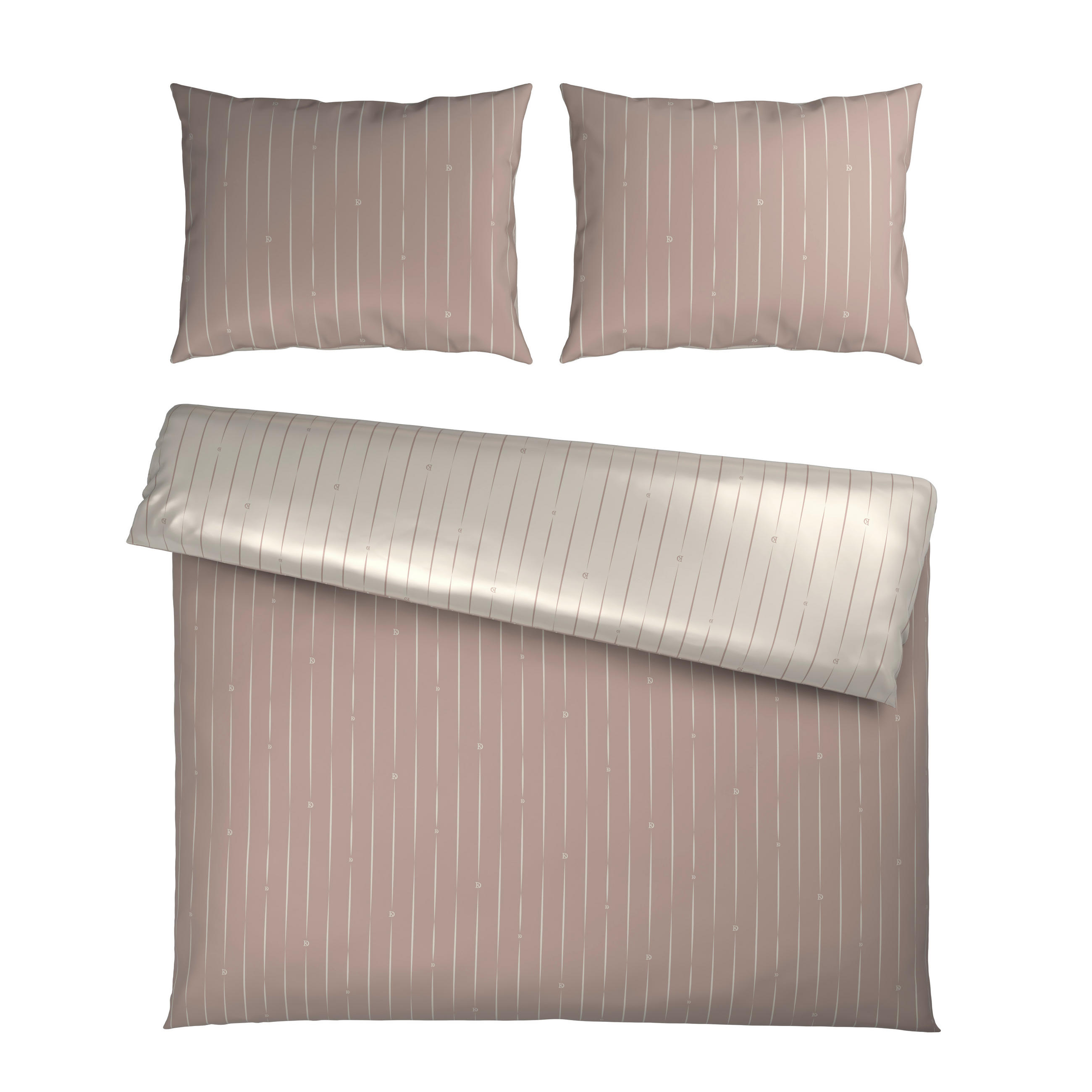 Dieter Knoll OBOUSTRANNÉ POVLEČENÍ, satén, béžová, 200/200 cm