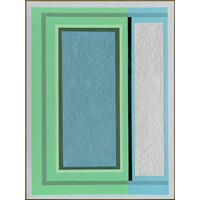 ÖLGEMÄLDE Abstraktes 70/100 cm  - Blau/Silberfarben, Design, Kunststoff/Textil (70/100cm) - Monee