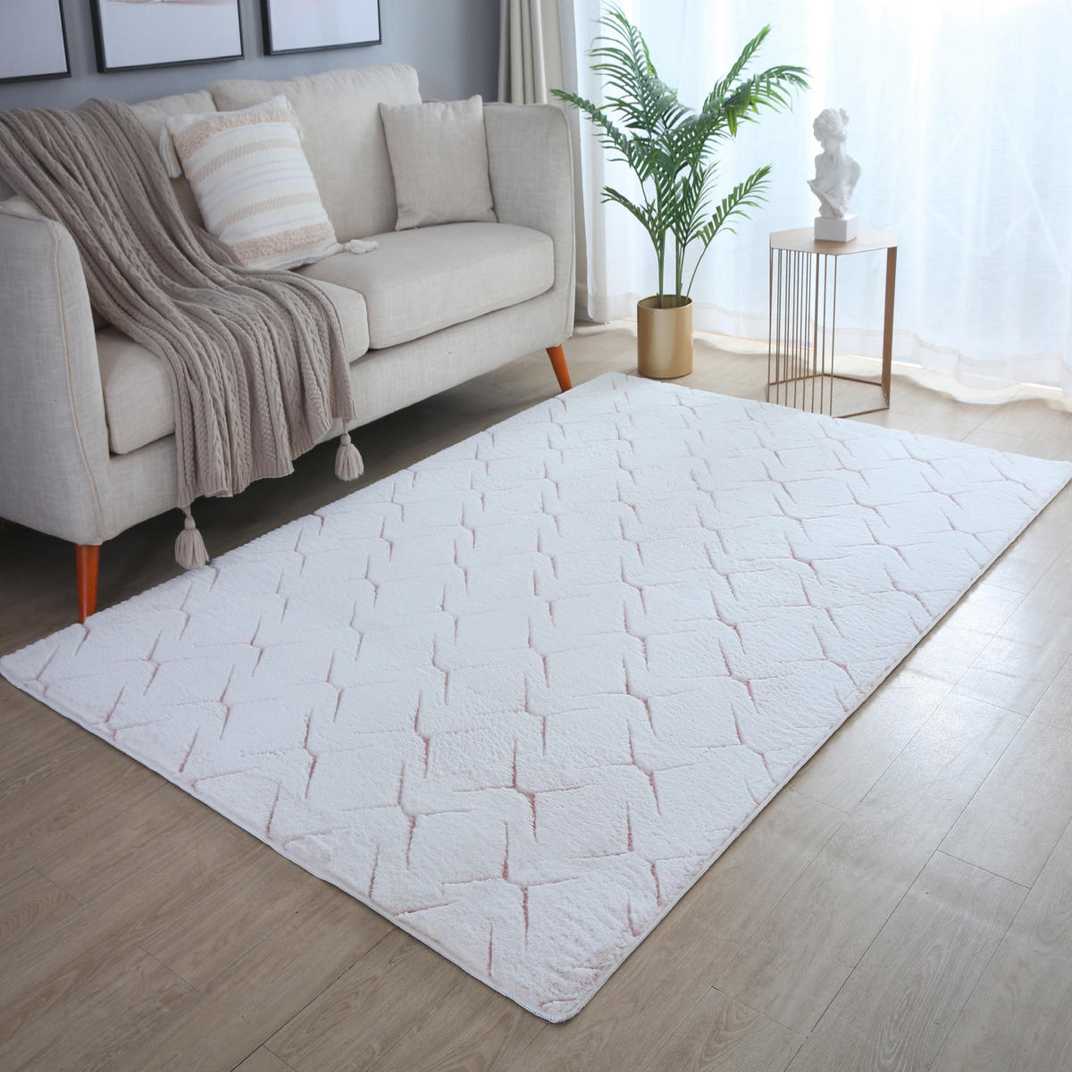 FLACHWEBETEPPICH 80/250 cm Vision Rosa  - Rosa, Basics, Textil (80/250cm) - Novel