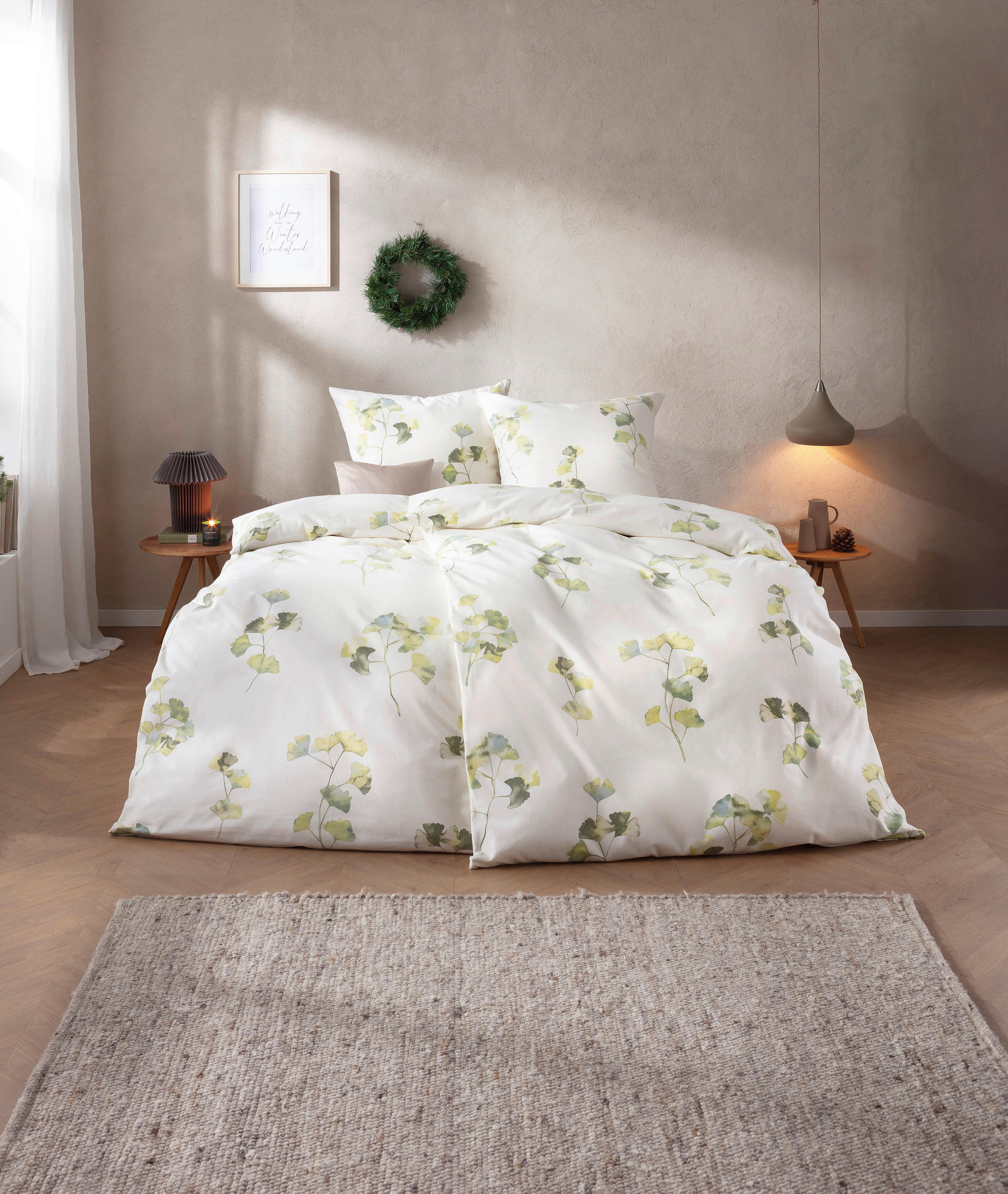 BETTWÄSCHE Atelier Flanell 135/200 cm  - Grün, Design, Textil (135/200cm) - Estella
