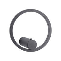 AKKU-WANDLEUCHTE 22/17,5/22 cm   - Anthrazit, Design, Kunststoff/Metall (22/17,5/22cm)