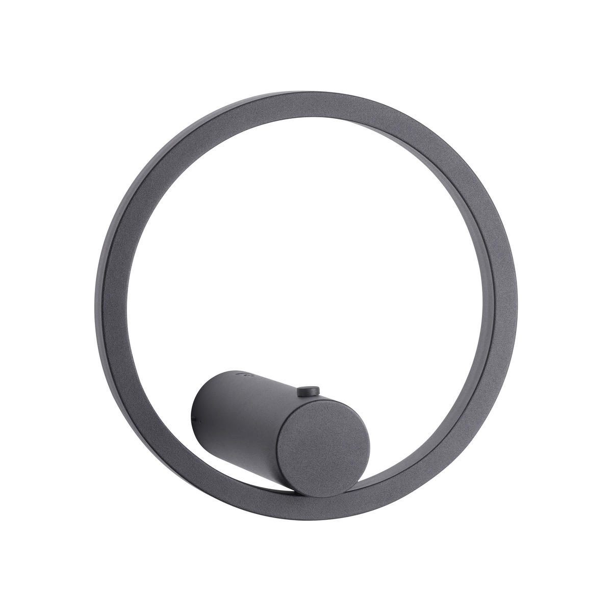 AKKU-WANDLEUCHTE 22/17,5/22 cm   - Anthrazit, Design, Kunststoff/Metall (22/17,5/22cm)