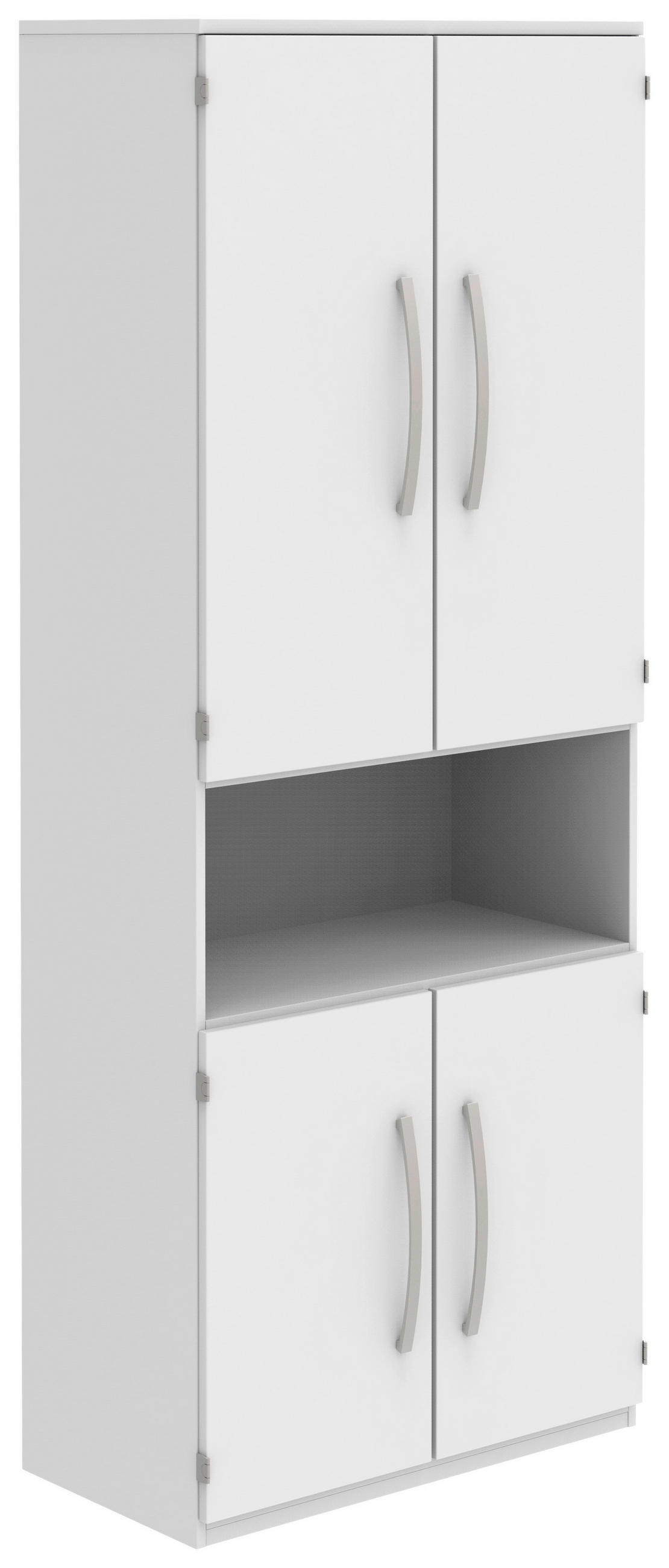AKTENSCHRANK 80/217,4/43 cm  - Weiß, KONVENTIONELL, Holzwerkstoff (80/217,4/43cm) - Moderano