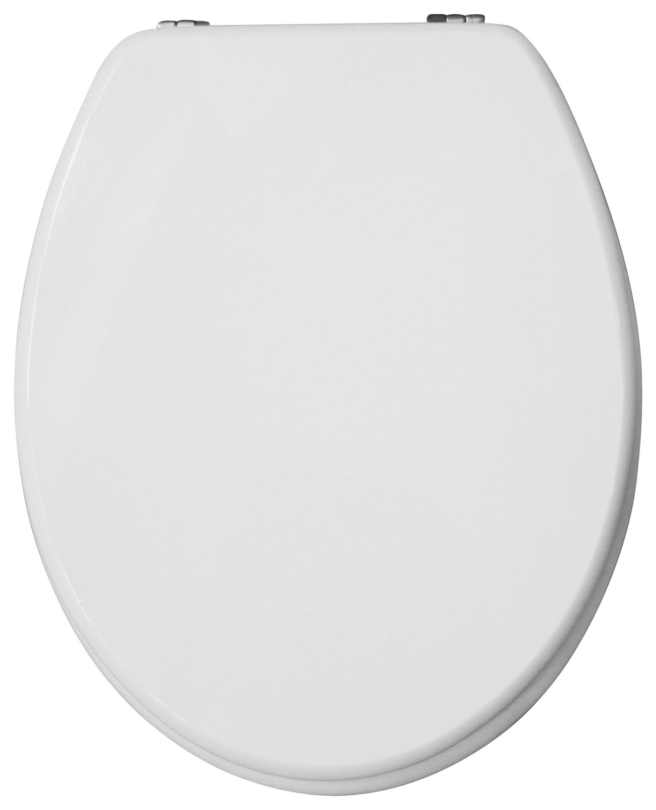 WC-SITZ - Weiß, Basics, Holzwerkstoff (35,8/5,8/44cm) - Sadena