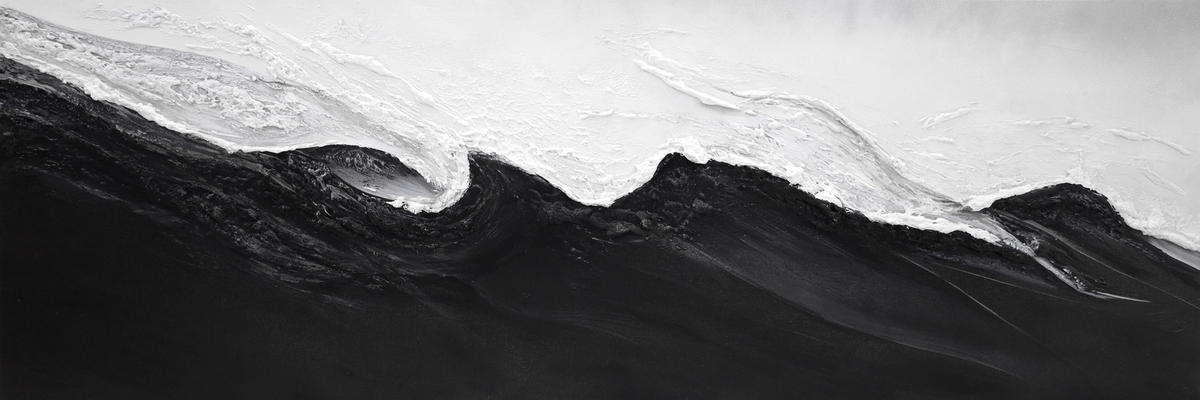 ÖLGEMÄLDE Abstraktes 150/50 cm  - Multicolor, Design, Holzwerkstoff/Textil (150/50cm) - Monee