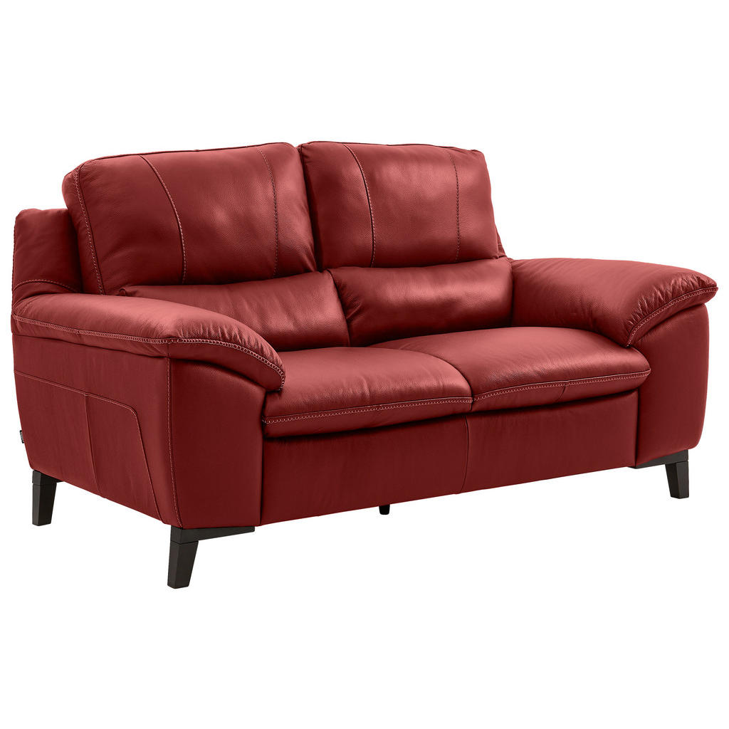 Thumbnail - Livetastic 2,5-Sitzer, Rot, Leder, Echtleder, Semi-Anilinleder, 211x97x95 cm, Made in EU, Wohnzimmer, Sofas & Couches, S...