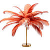 TISCHLEUCHTE - Rot/Messingfarben, MODERN, Naturmaterialien/Metall (50/60/50cm) - Kare-Design