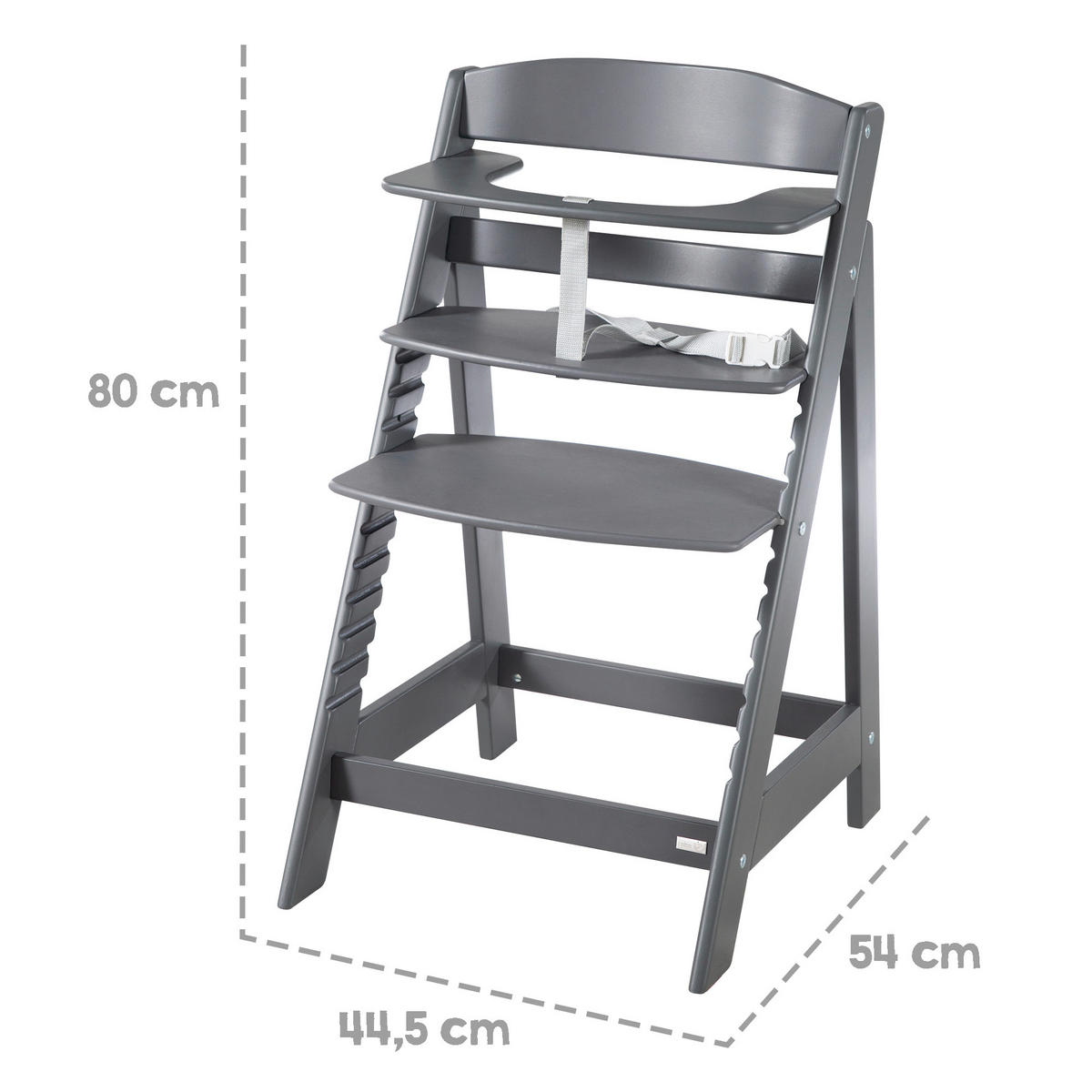 HOCHSTUHL roba Sit Up Flex  - Anthrazit, Basics, Holzwerkstoff/Kunststoff (44,5/80/54cm) - Roba