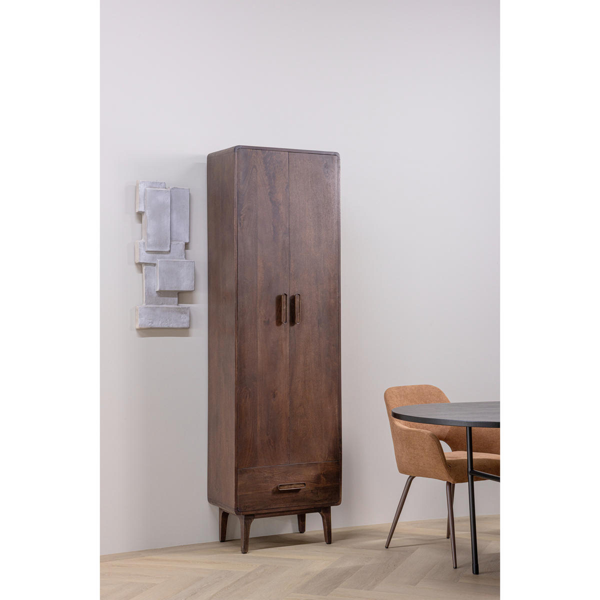 MEHRZWECKSCHRANK 60/200/35 cm  in Dunkelbraun  - Dunkelbraun, Design, Holz (60/200/35cm) - Livetastic