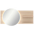 WANDSPIEGEL 150/78/17 cm in rechteckig - Eichefarben, Design, Glas/Holzwerkstoff (150/78/17cm) - Xora