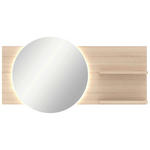 WANDSPIEGEL 150/78/17 cm    in rechteckig  - Eichefarben, Design, Glas/Holzwerkstoff (150/78/17cm) - Xora