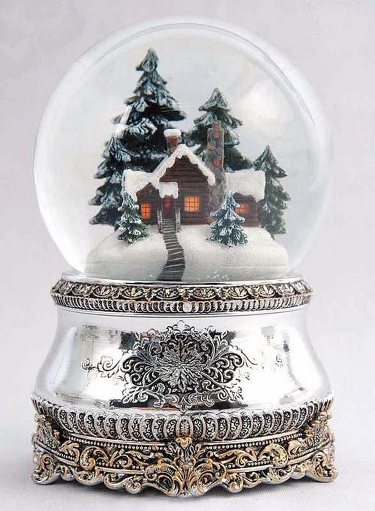 SCHNEEKUGEL - Multicolor, LIFESTYLE, Glas/Kunststoff (12,5/12,5/15cm)