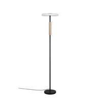 LED-STEHLEUCHTE 33/160 cm    - Braun/Weiß, Design, Glas/Metall (33/160cm) - Trio Leuchten