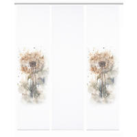 FLÄCHENVORHANG  3 Stück  blickdicht  180/245 cm   - Naturfarben/Weiß, Natur, Textil (180/245cm)