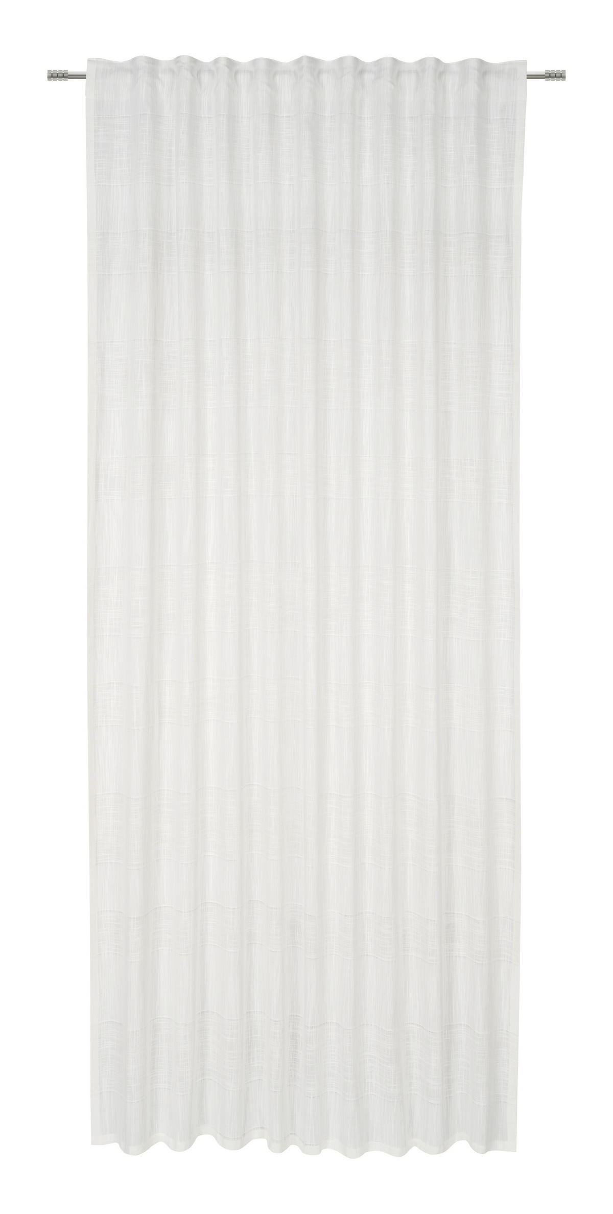 HOTOVÝ ZÁVĚS, neprůsvitné, 140/255 cm - bílá, Basics, textil (140/255cm) - Bio:Vio