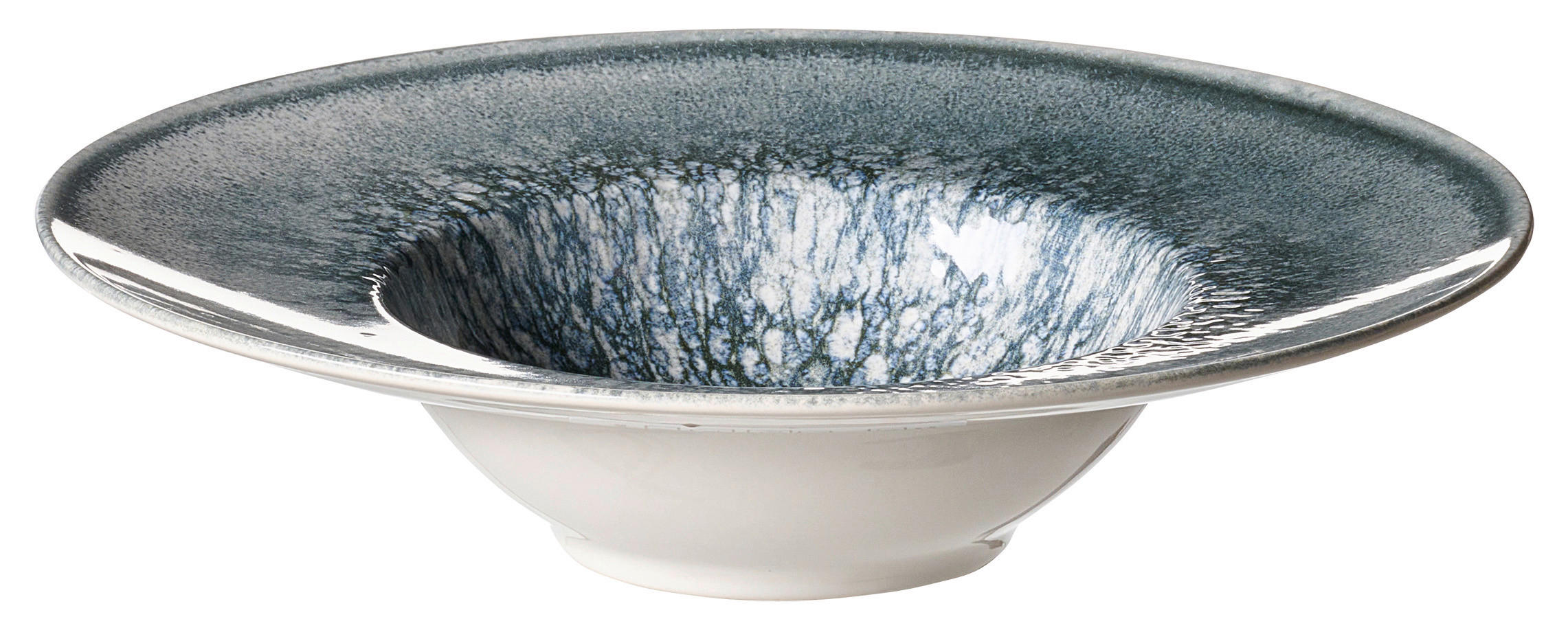 TELLER Creme, Graublau 28/7 cm Grana  - Graublau/Creme, KONVENTIONELL, Keramik (28/7cm) - Ritzenhoff Breker
