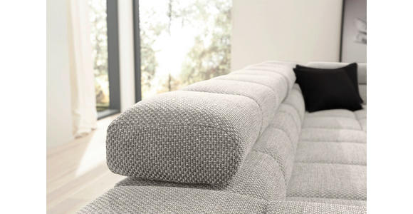 ECKSOFA Beige Flachgewebe  - Beige/Schwarz, Design, Kunststoff/Textil (213/317cm) - Hom`in