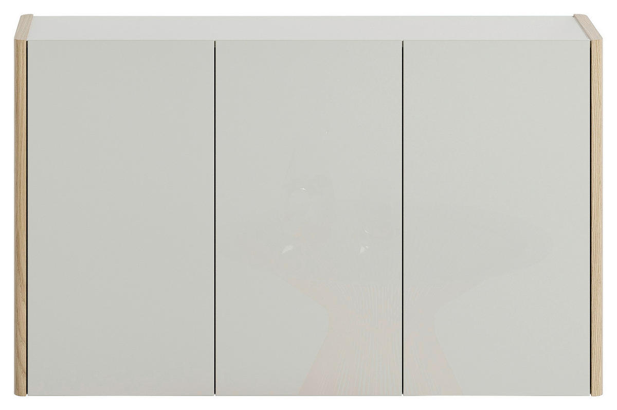 HÄNGESCHUHSCHRANK 141/85/35 cm  - Eiche Bianco/Greige, Design, Holzwerkstoff (141/85/35cm) - Voleo