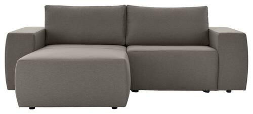ECKSOFA in Webstoff Grau  160/242 cm  - Schwarz/Grau, Design, Kunststoff/Textil (160/242cm) - LOOKS by W.Joop
