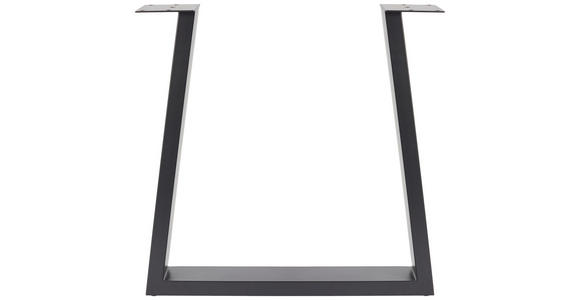 ESSTISCH in Holz, Metall 220/100/76 cm  - Wildeiche/Anthrazit, Design, Holz/Metall (220/100/76cm) - Waldwelt