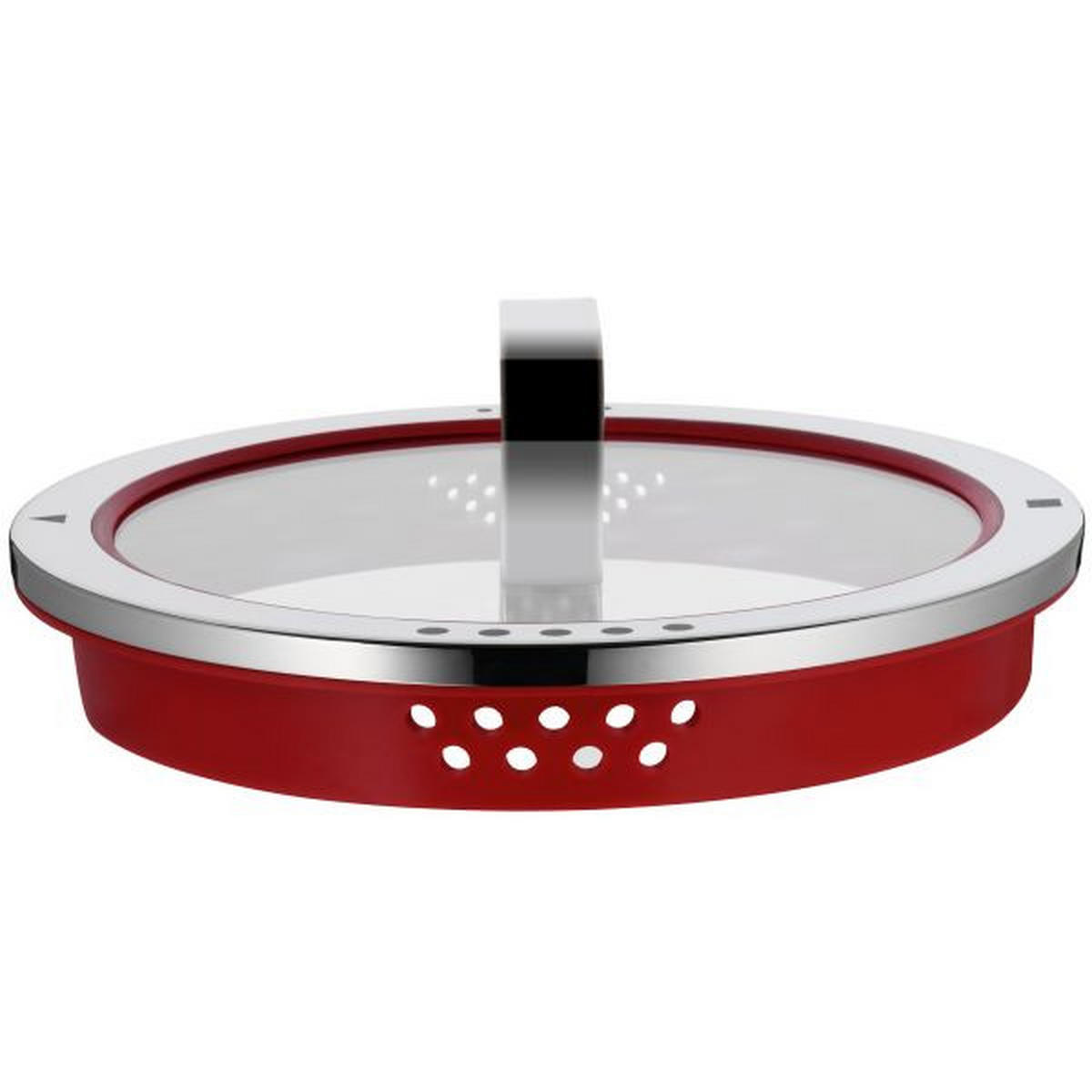 LONAC ZA MESO  3,9 l  Function 4  - boje oplemenjenog čelika/crvena, Basics, metal/plastika (20cm) - WMF