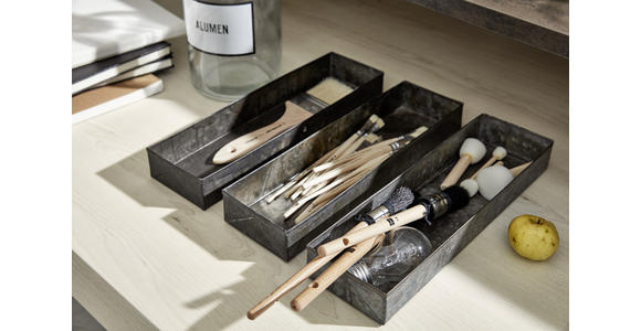 EINBAUKÜCHE - Birkefarben/Kupferfarben, Design, Holzwerkstoff - Dieter Knoll