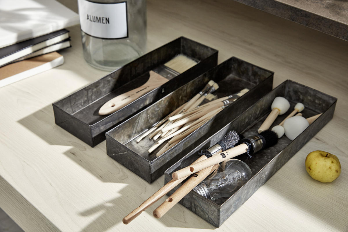 EINBAUKÜCHE MANHATTAN  - Birkefarben/Kupferfarben, Design, Holzwerkstoff - Nolte Küchen