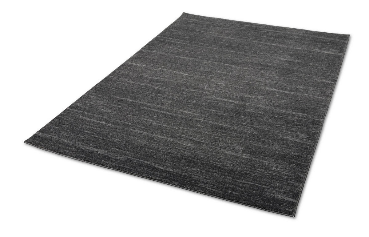 WEBTEPPICH 160/230 cm Balance Dunkelgrau  - Dunkelgrau, Basics, Textil (160/230cm) - Schöner Wohnen