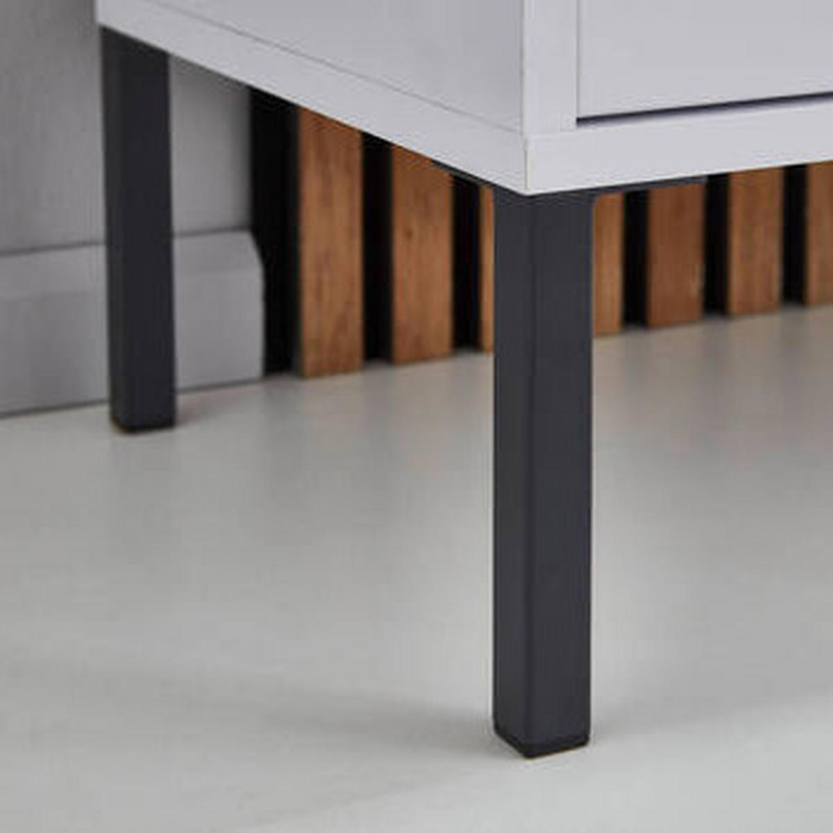 SIDEBOARD Mailand Set 2 + MF  in 158/86/33 cm  - Anthrazit/Petrol, MODERN, Holzwerkstoff/Metall (158/86/33cm) - MID.YOU