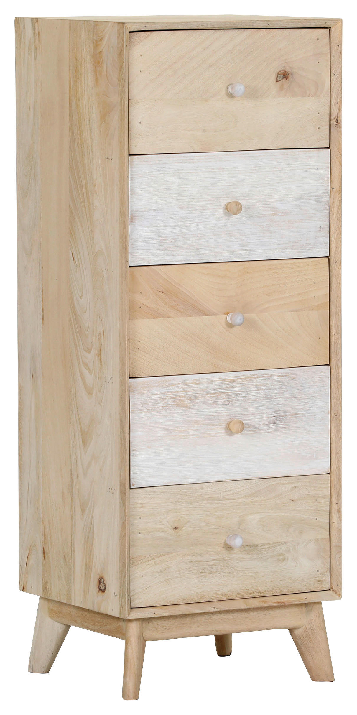 KOMMODE Kata  in 45/120/40 cm  - Naturfarben/Weiß, Design, Holz (45/120/40cm) - Landscape