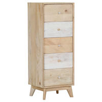 KOMMODE Kata  in 45/120/40 cm  - Naturfarben/Weiß, Design, Holz (45/120/40cm) - Landscape