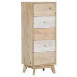 KOMMODE Kata  in 45/120/40 cm  - Naturfarben/Weiß, Design, Holz (45/120/40cm) - Landscape