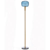 STEHLEUCHTE Midcentury 24/24/162 cm  - Sahara, KONVENTIONELL, Glas/Kunststoff (24/24/162cm)