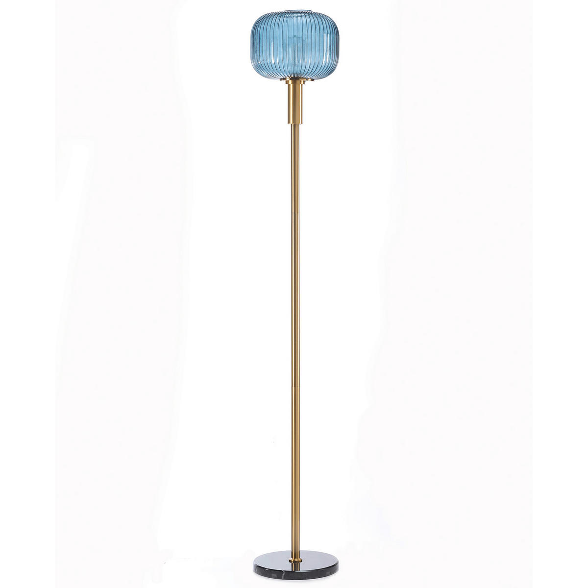 STEHLEUCHTE Midcentury 24/24/162 cm  - Sahara, KONVENTIONELL, Glas/Kunststoff (24/24/162cm)