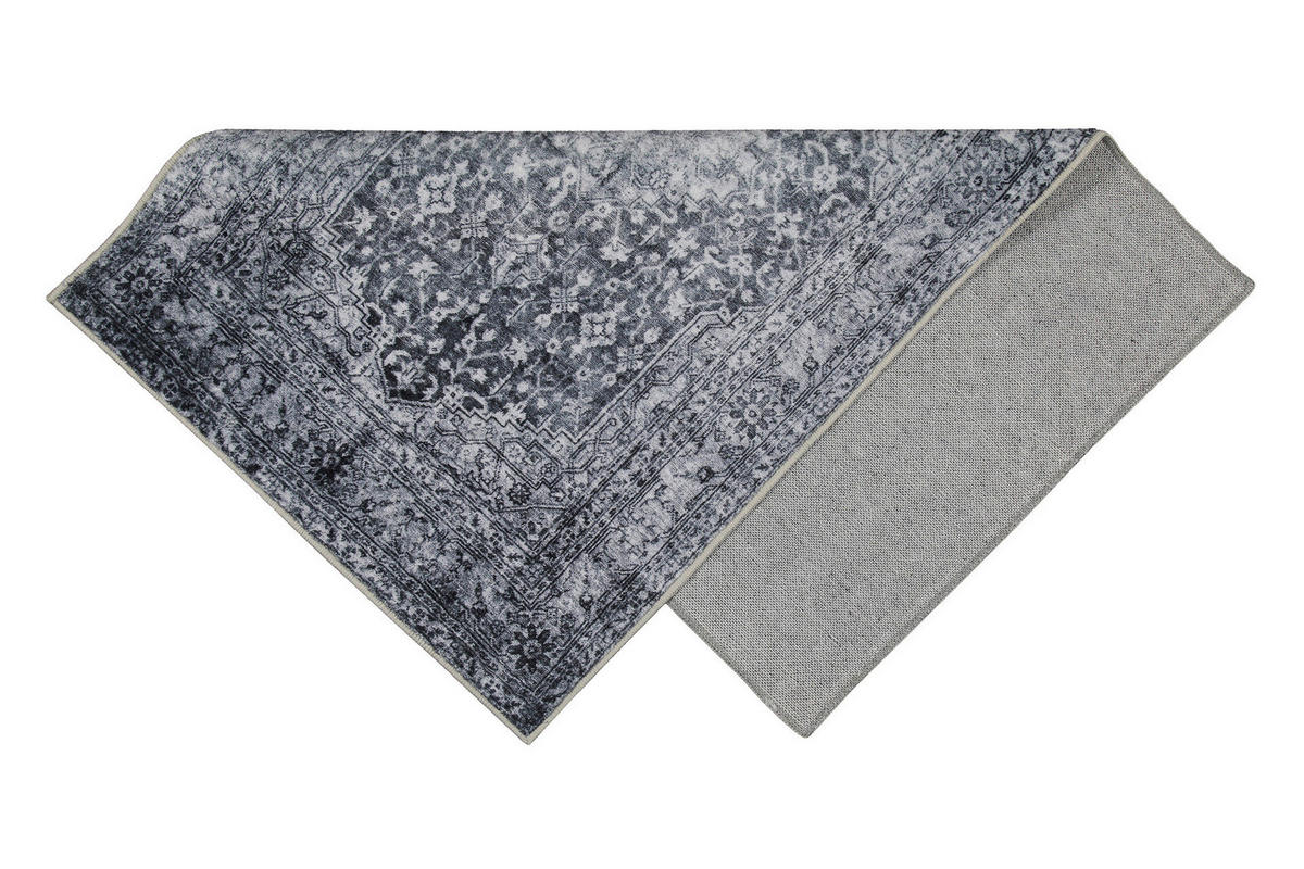 BADTEPPICH Grau 80/150 cm  - Grau, Basics, Kunststoff/Textil (80/150cm) - WECON HOME