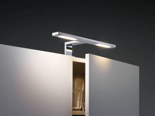 BILDERLEUCHTE 11,0/8,0 cm   - Chromfarben, Design, Metall (11,0/8,0cm) - Paulmann