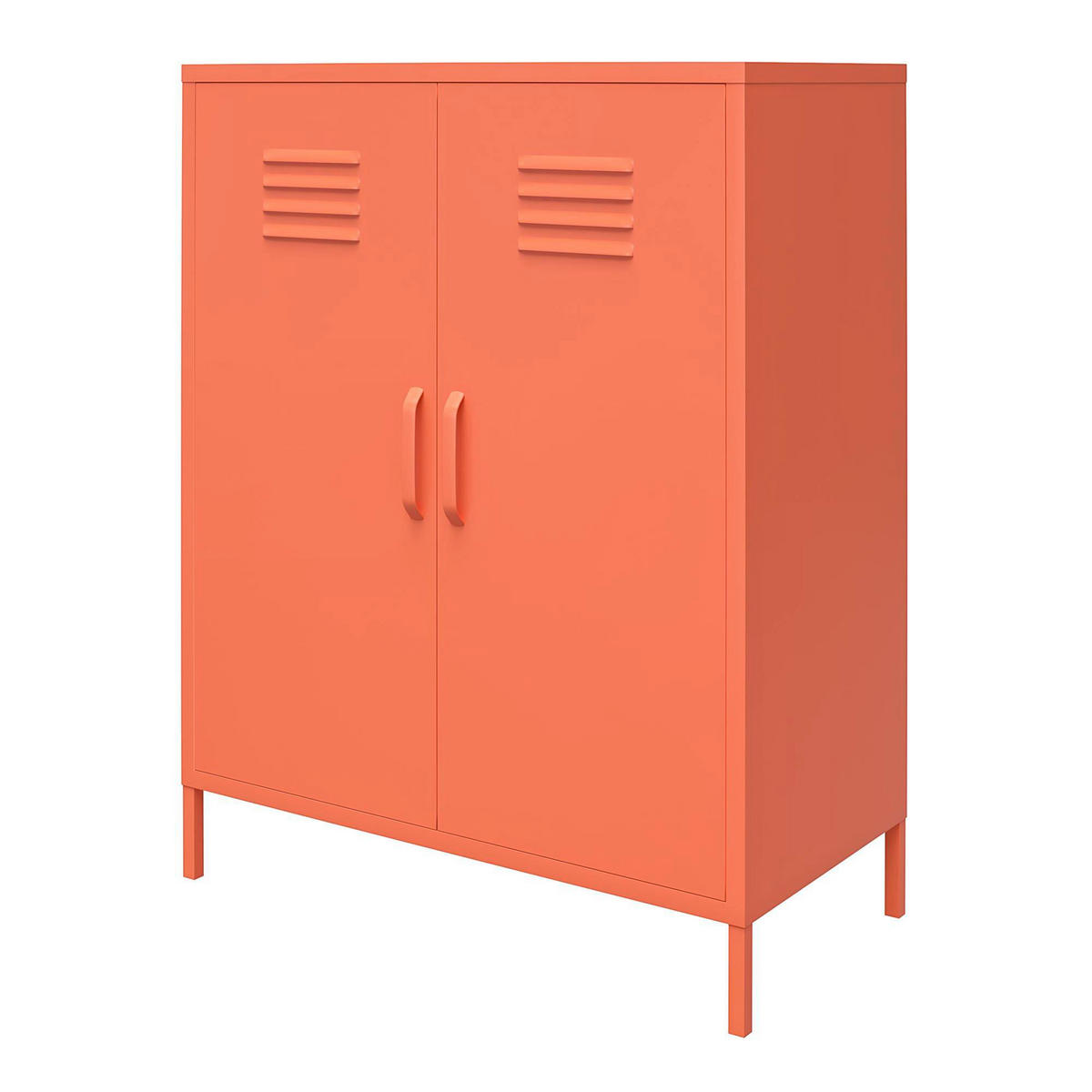 HIGHBOARD Cache  in 80/101/40 cm  - Orange, Design, Metall (80/101/40cm) - MID.YOU