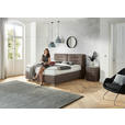 BOXSPRINGBETT 200/200 cm  in Braun  - Chromfarben/Braun, KONVENTIONELL, Textil (200/200cm) - Dieter Knoll