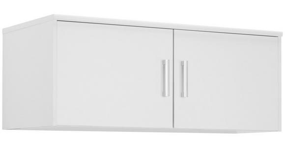AUFSATZSCHRANK 106/43/54 cm - Silberfarben/Weiß, KONVENTIONELL, Holzwerkstoff/Kunststoff (106/43/54cm) - Xora
