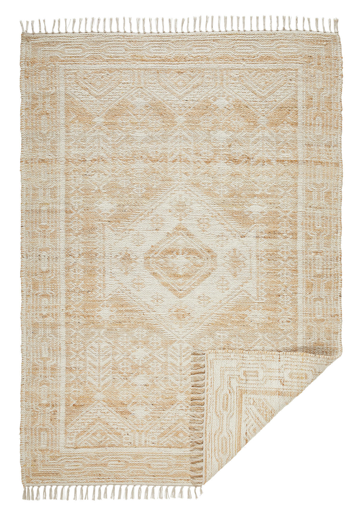JUTOVÝ KOBEREC, 160/230 cm, přírodní barvy, béžová - přírodní barvy/béžová, Natur, textil (160/230cm) - Linea Natura