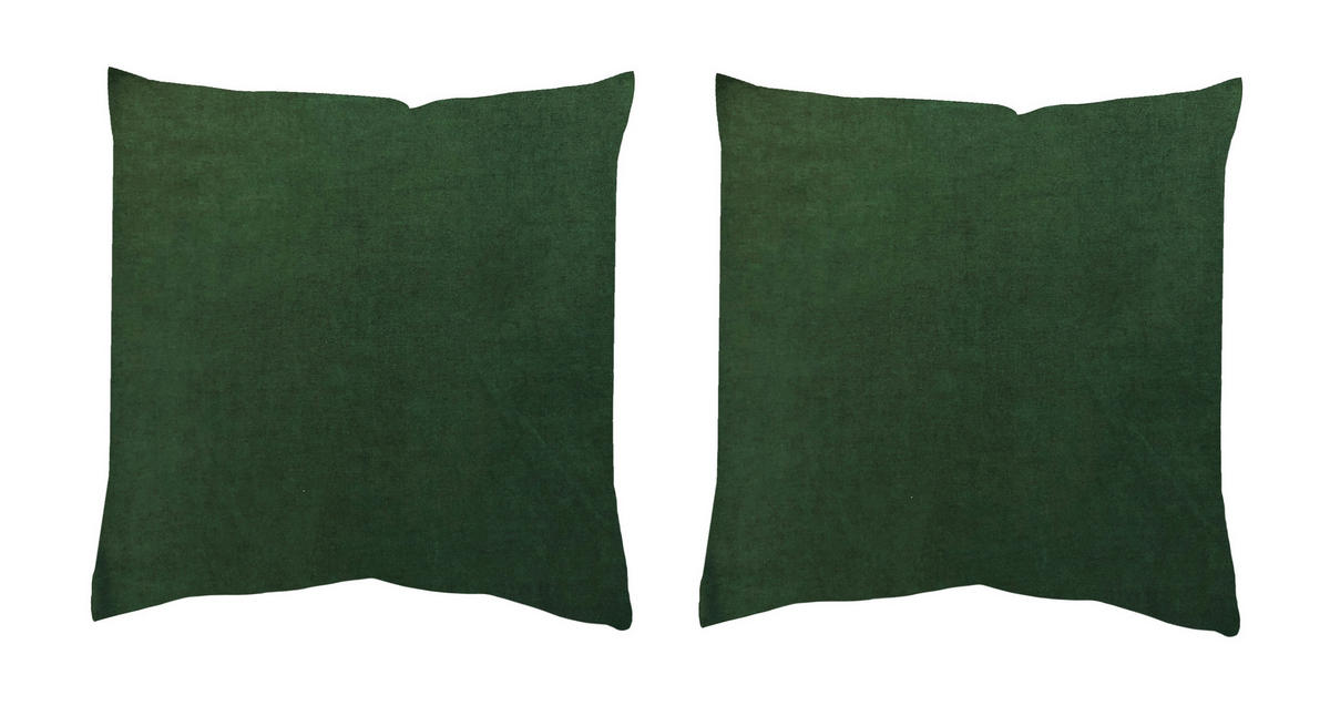 KISSENHÜLLEN-SET ELMER 40/40 cm  - Grün, Basics, Textil (40/40cm)