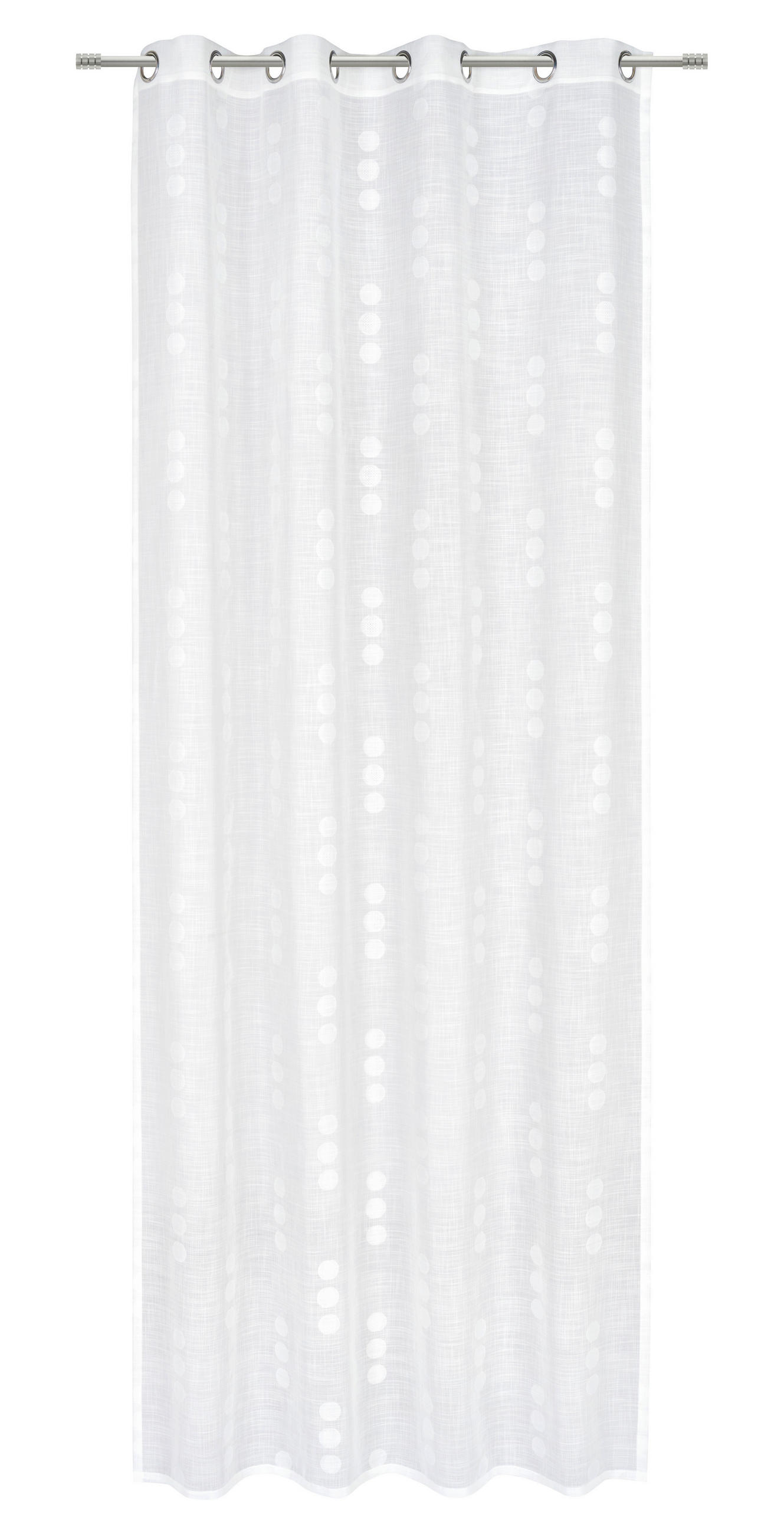 ZAVJESA S RINGOVIMA bijela 140/280 cm   - bijela, Lifestyle, tekstil (140/280cm) - Esposa