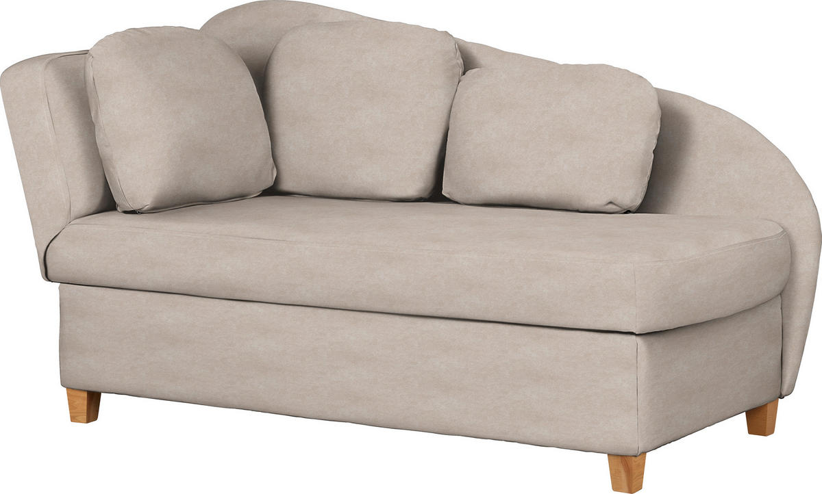 LIEGE in Mikrofaser Sandfarben  - Sandfarben, Lifestyle, Holz/Textil (85/97/180cm) - Novel
