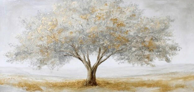 LEINWANDBILD Landschaft & Natur, Bäume 115/55 cm  - Multicolor, Basics, Holz/Papier (115/55cm) - Euroart