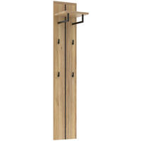 GARDEROBENPANEEL  in 30/160/30 cm  - Eichefarben, KONVENTIONELL, Holzwerkstoff/Metall (30/160/30cm) - Xora