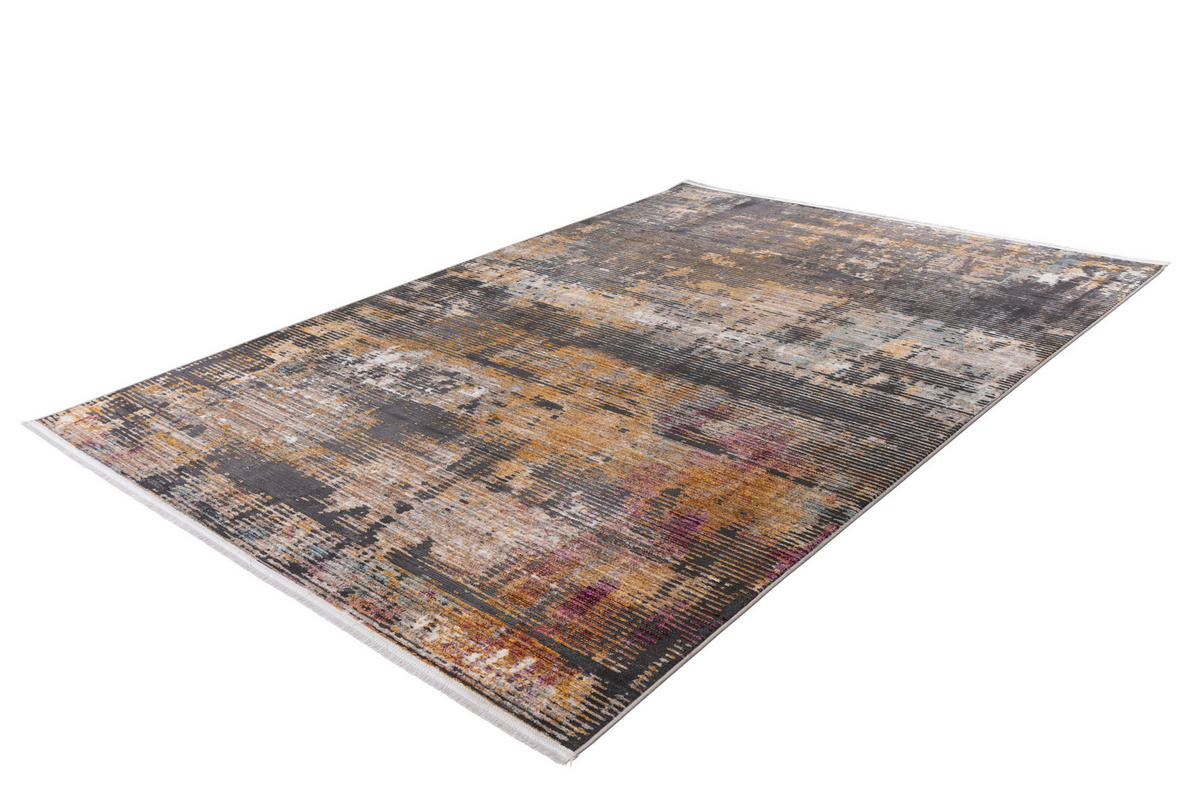 TKANI TEPIH  antracit, višebojna     - višebojna/antracit, Osnovno, tekstil (80/150cm)