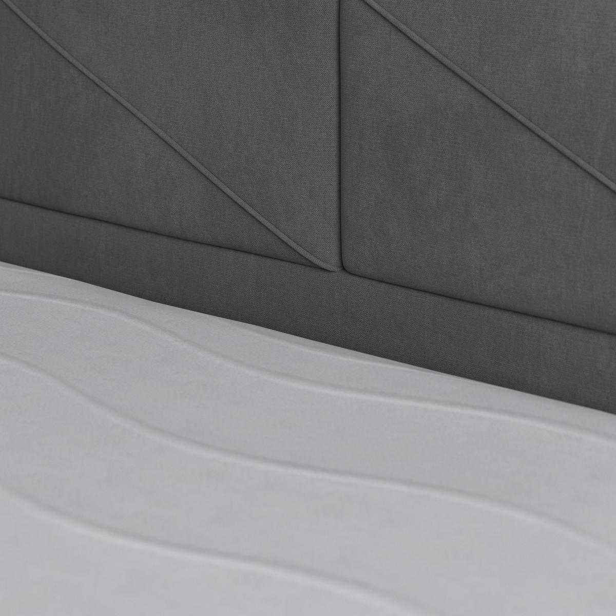 BOXSPRINGBETT 140/200 cm  in Anthrazit  - Anthrazit, Modern, Holz/Kunststoff (140/200cm) - MID.YOU