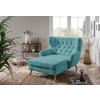 XXL-SESSEL Cord Türkis    - Türkis, Design, Holz/Textil (120/101/165cm) - Stylife