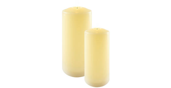 LED-KERZE 10/19 cm  - Creme, Basics, Naturmaterialien/Kunststoff (10/19cm) - Ambia Home